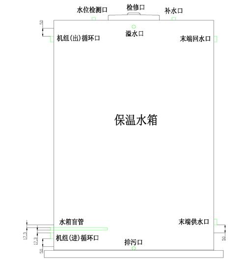 热泵水系统水箱的正确开孔方法